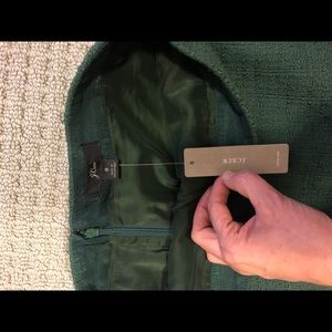 NWT J. Crew green pencil skirt